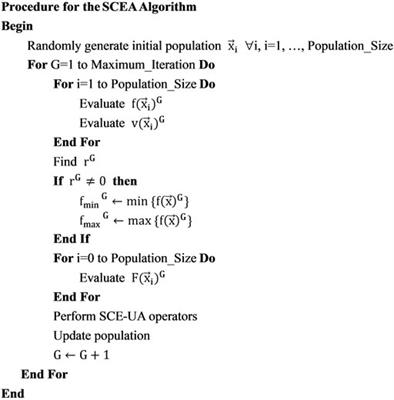 Constrained shuffled complex evolution algorithm and its application in the automatic calibration of Xinanjiang model